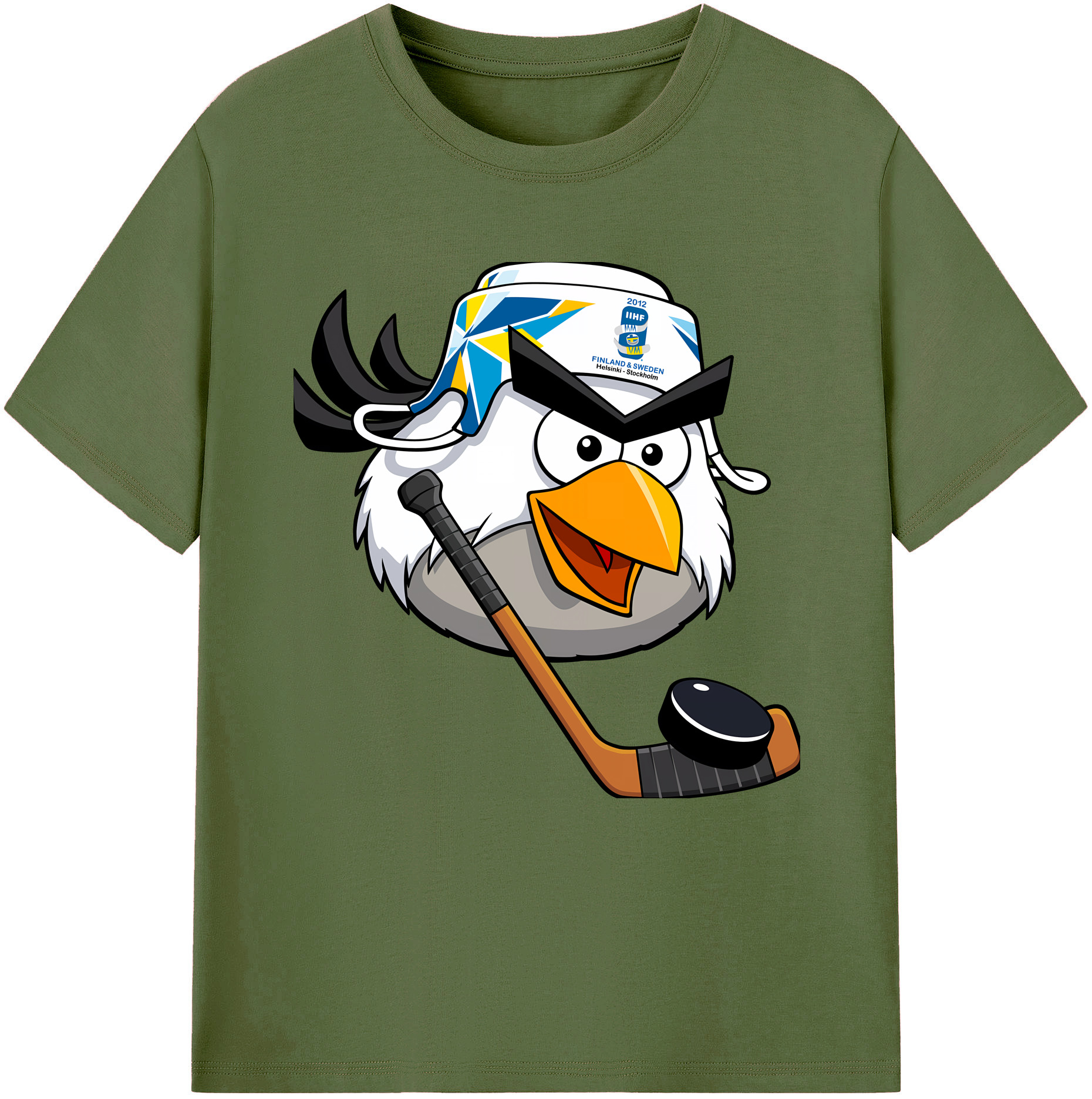 （画像用） Angry Birds アングリーバード 綿100％半袖Tシャツ（フロントプリント）